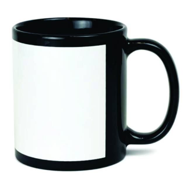 Customized Black Patch Mug