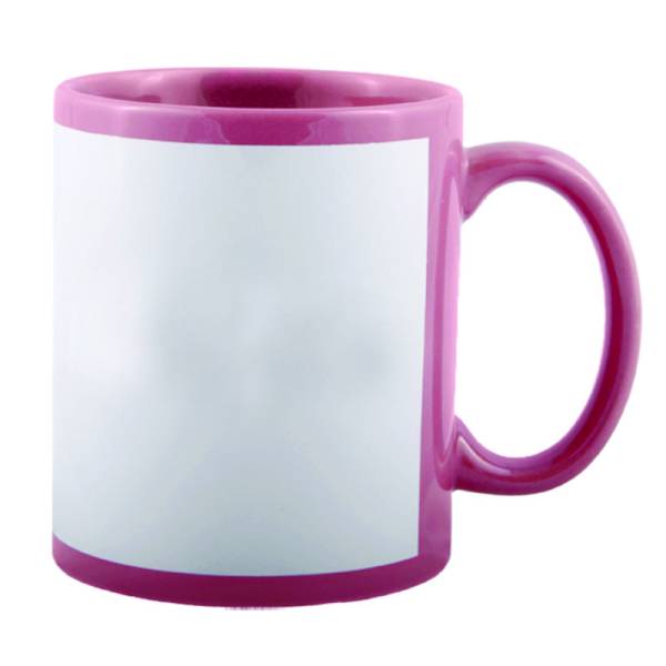 Customized Pink Patch Mug