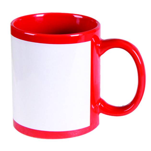 Customized Red Patch Mug