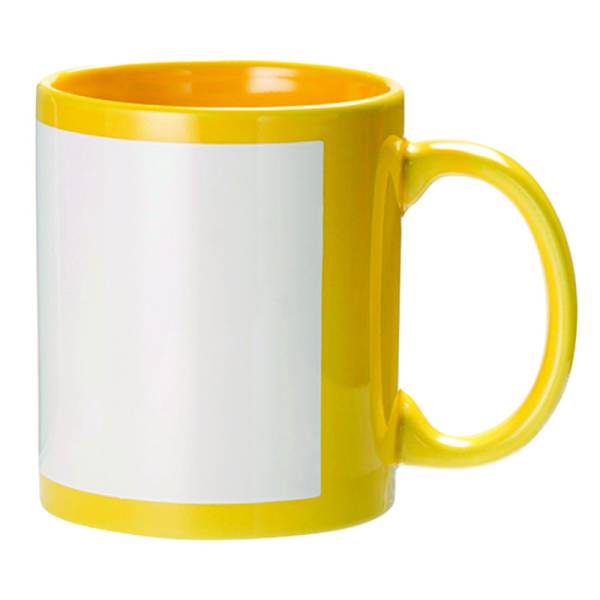 Customized Yellow Patch Mug