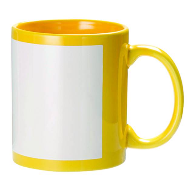 Customized Yellow Patch Mug