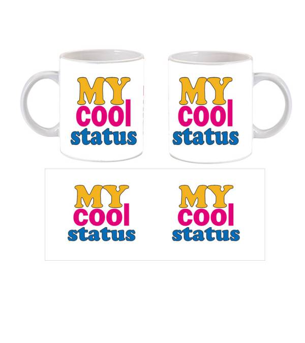My Cool Status Customized White Mug