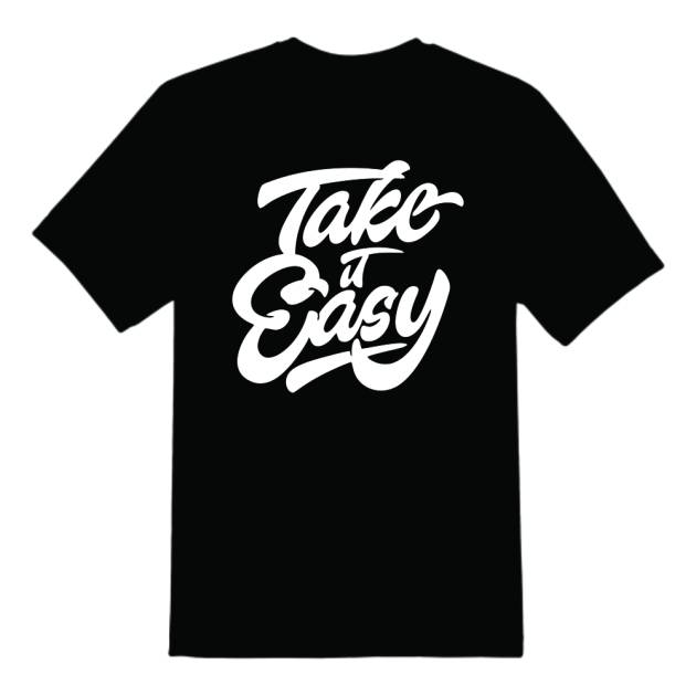 Take It Easy Customized Cotton T-Shirt