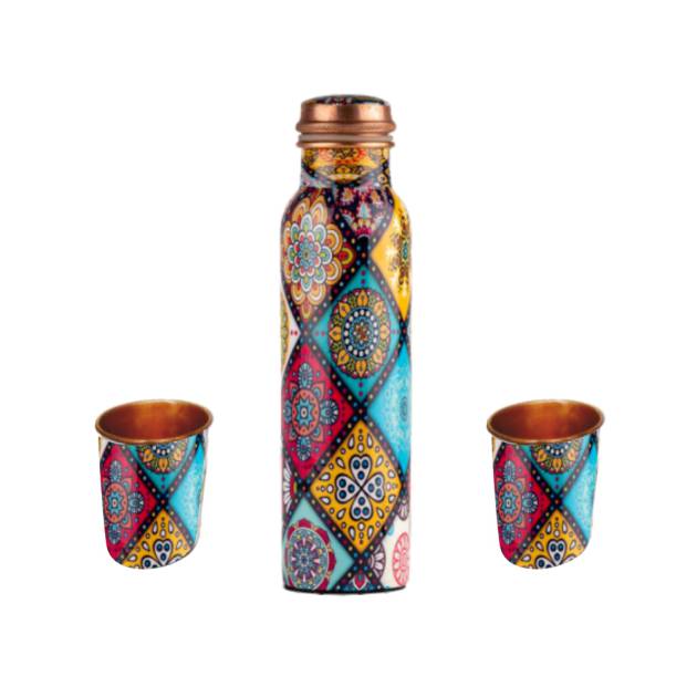 Meena Bottle with 2 Glass Set PC-70