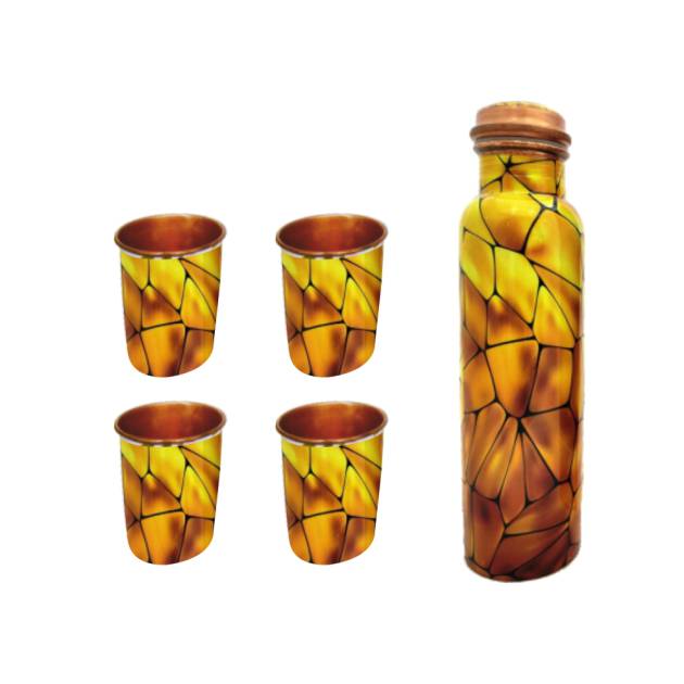 Meena Bottle with 4 Glass Set PC-82
