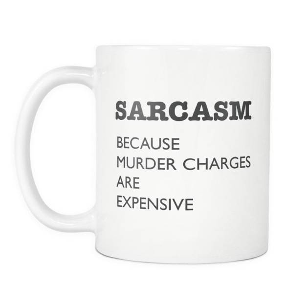 Sarcasm White Mug