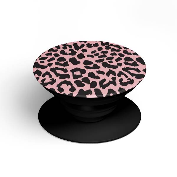Pink Leopard Print Phone Holder and Stand