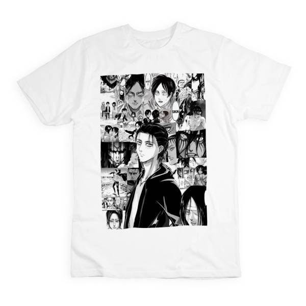 Anime Graphic White Cotton Unisex T-shirt